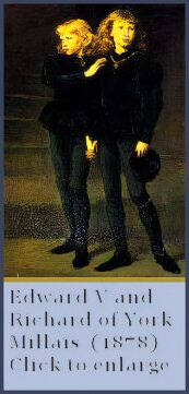 Victorian painting of Edward V and his brother, Richard Duke of York.