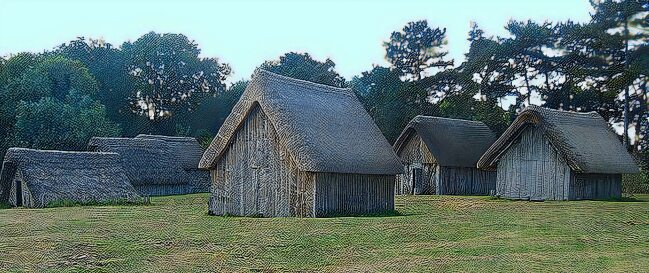Reconstructed Anglo-Saxon village at West Stow