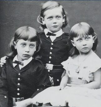Prince Albert Victor, Prince George and Princess Louise