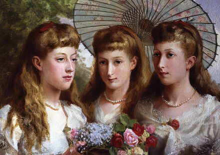 Louise, Victoria and Maud, the daughters of Edward VII