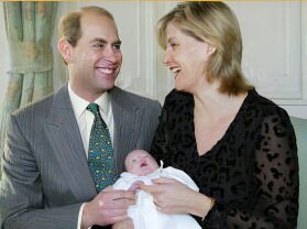 Lady Louise Mountbatten-Windsor with her parents