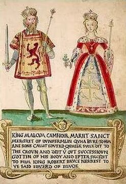 Malcolm Canmore, King of Scots and his wife St. Margaret