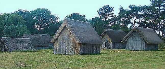 Reconstructed Saxon village