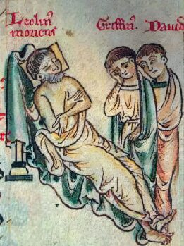 Llywllyn the Great with his sons Dafydd and Grufyyd