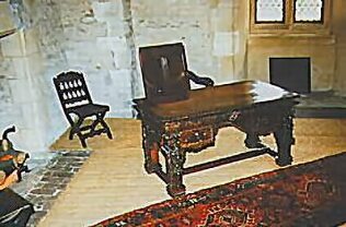 Raleigh's desk in the Bloody Tower