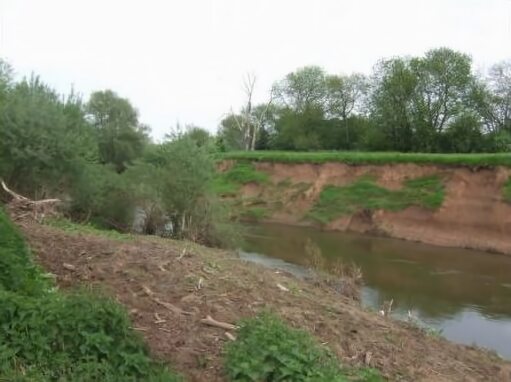 The River Teme at the Battle of Worcester site 