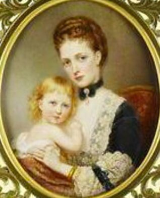 Louise with her mother, Princess Alexandra