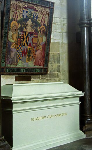 Tomb of Cardinal Pole at Canterbury Cathedral